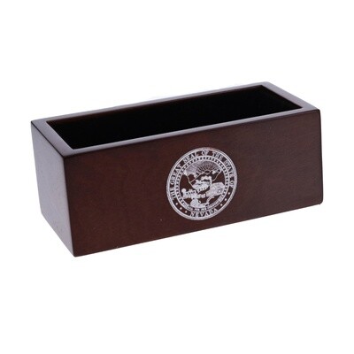 Business Card Holder w/ Silver State Seal