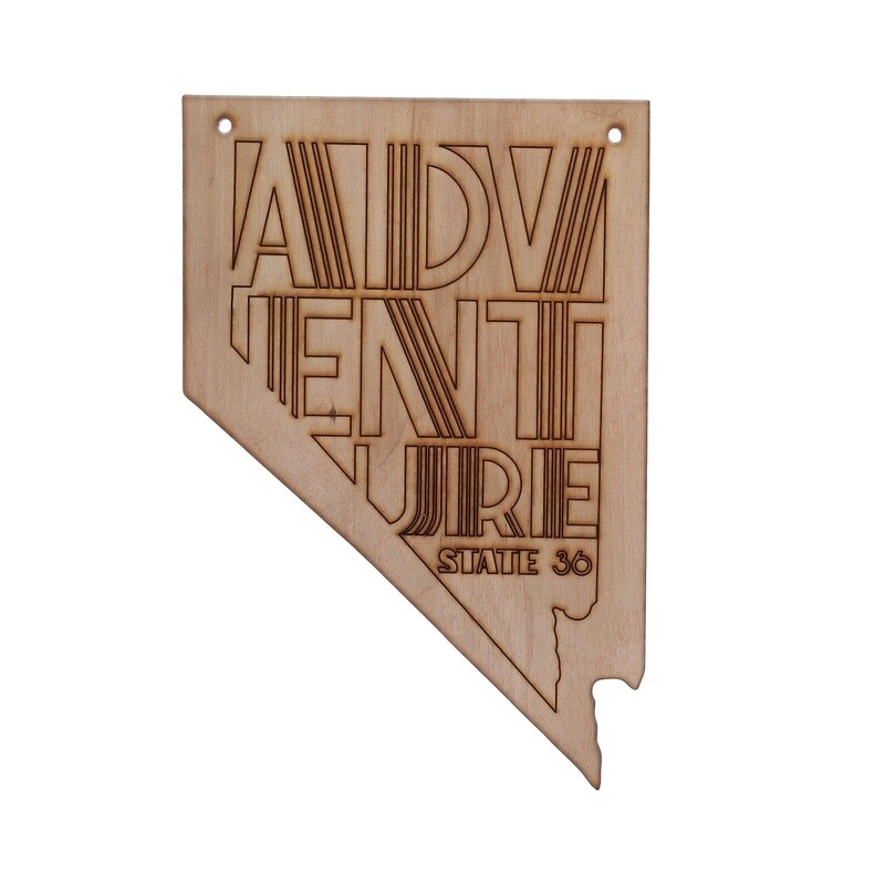 Wooden Nevada Adventure Wall Art