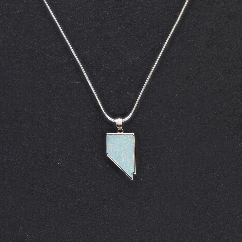 White Fire Opal Nevada Necklace, Large
