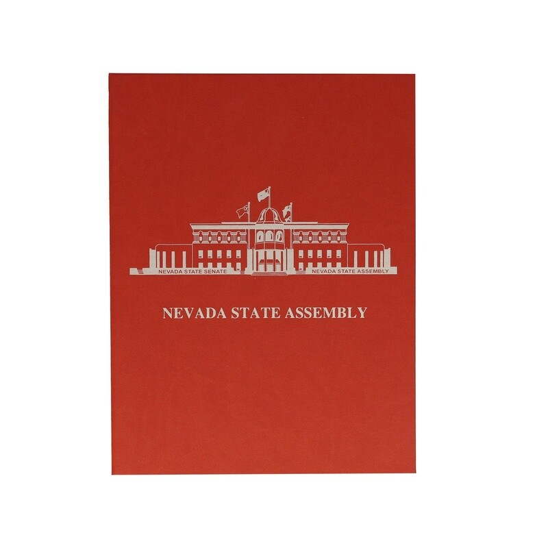Nevada State Assembly Pad Holder, Nuba Red (2 Options)