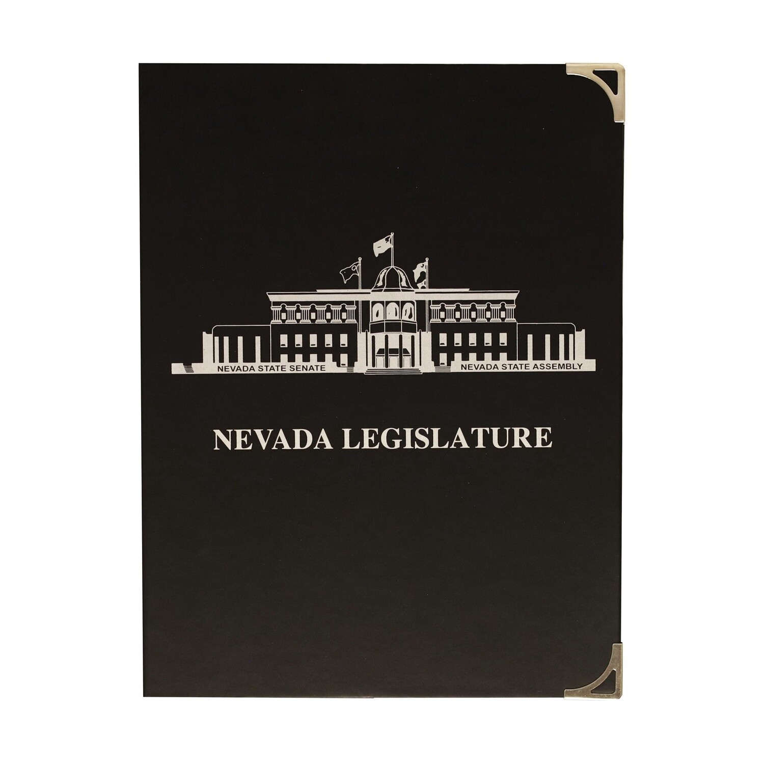 Nevada Legislature Pad Holder, Nuba Black (2 Options), Size: 9&quot;x12&quot;