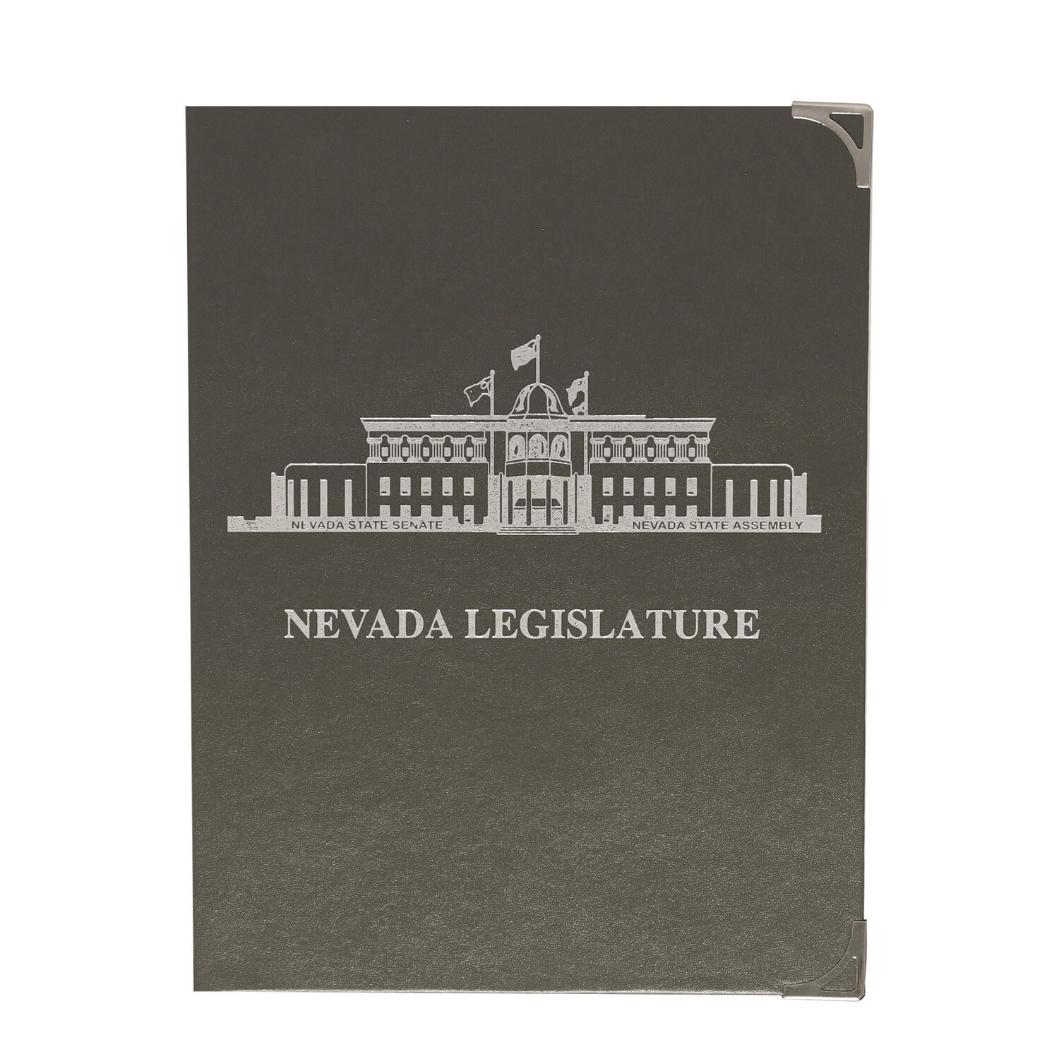 Nevada Legislature Pad Holder, Gray (2 Options), Size: 9&quot;x12&quot;