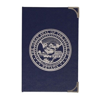 Nevada State Seal Pad Holder, Blue 5"x8"