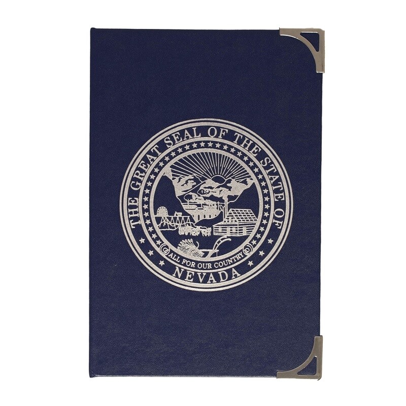 Nevada State Seal Pad Holder, Blue 5&quot;x8&quot;