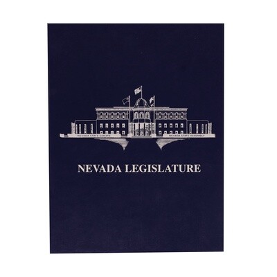 Nevada Legislature Pad Holder, Blue 9"x 12"