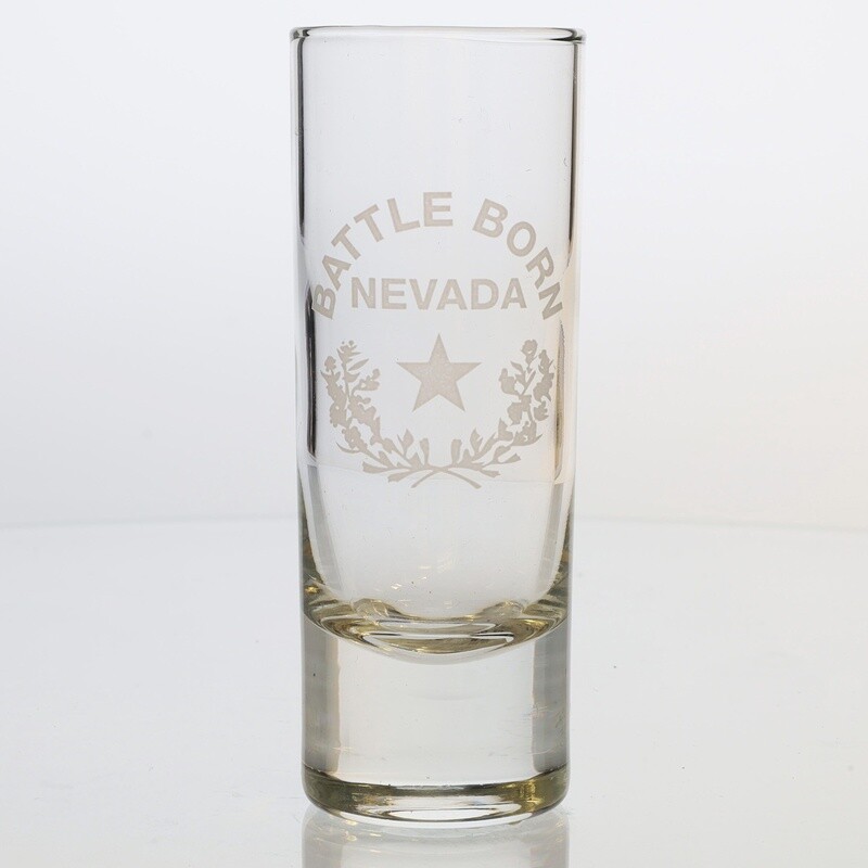 Battle Born Shot Glass