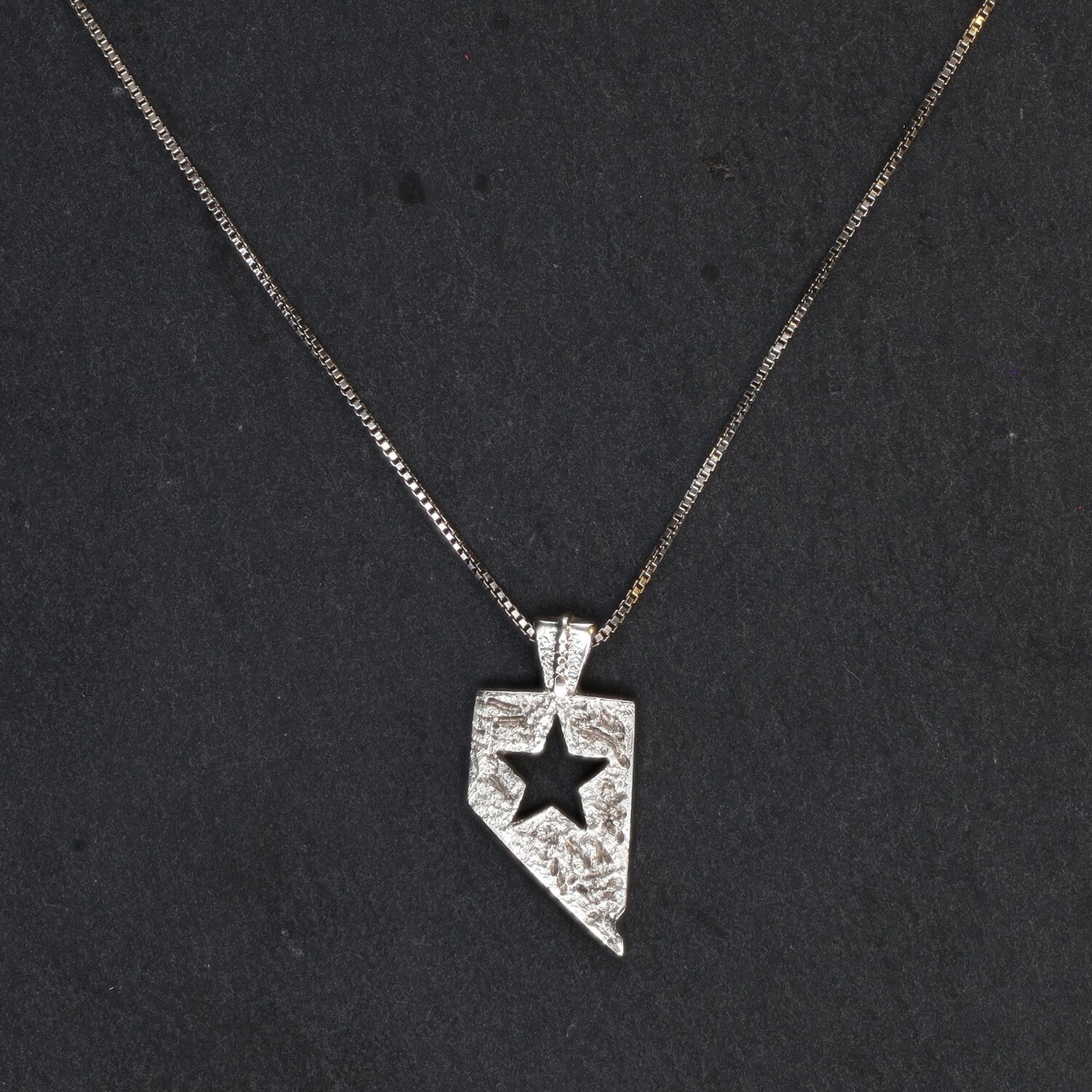 Silver Nevada Necklace with Star Cutout