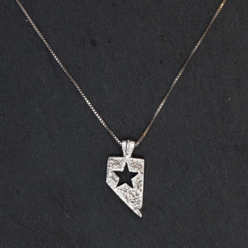 Silver Nevada Necklace with Star Cutout