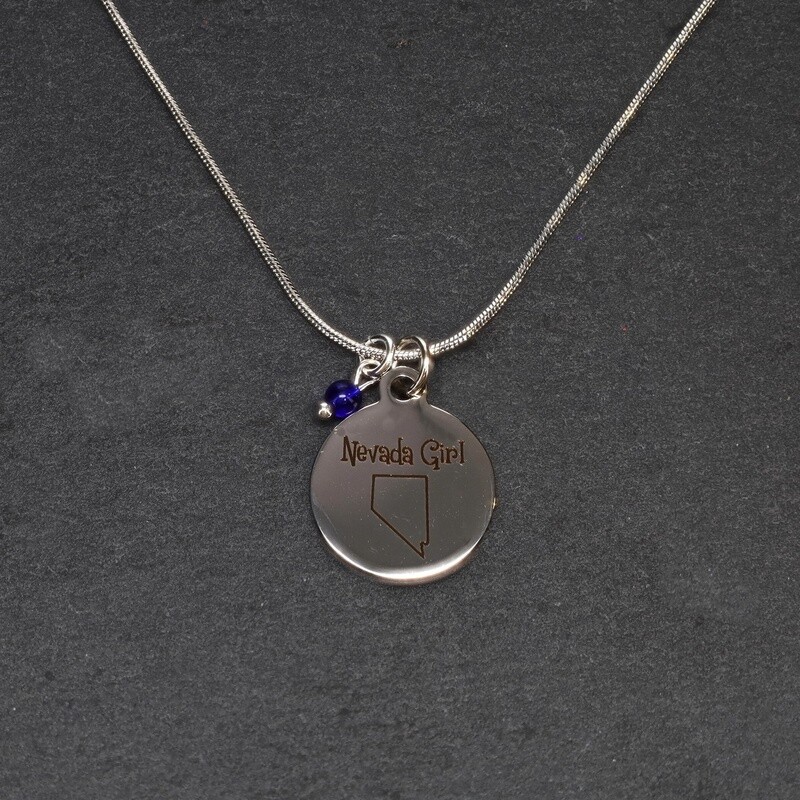 Nevada Girl Charm Necklace