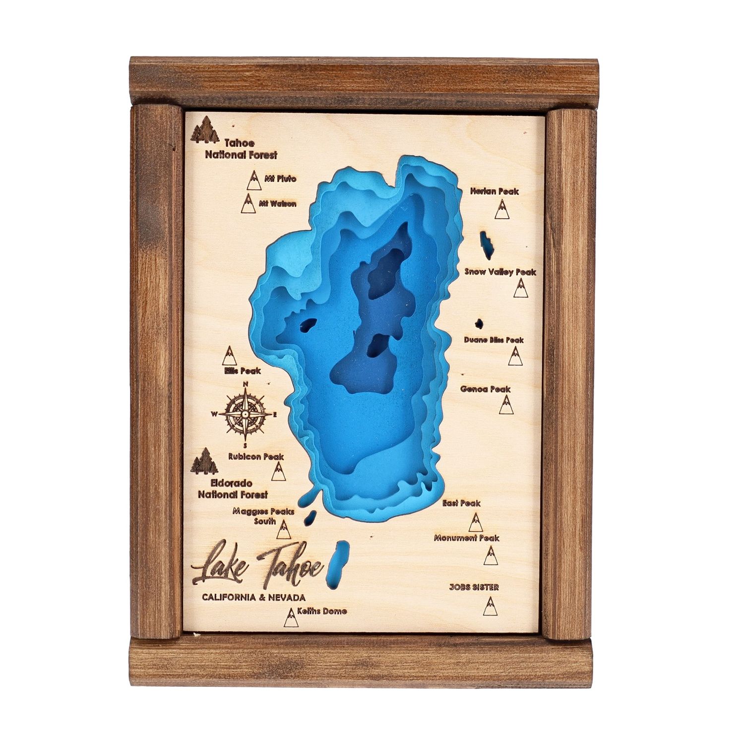 Tahoe Map, Small