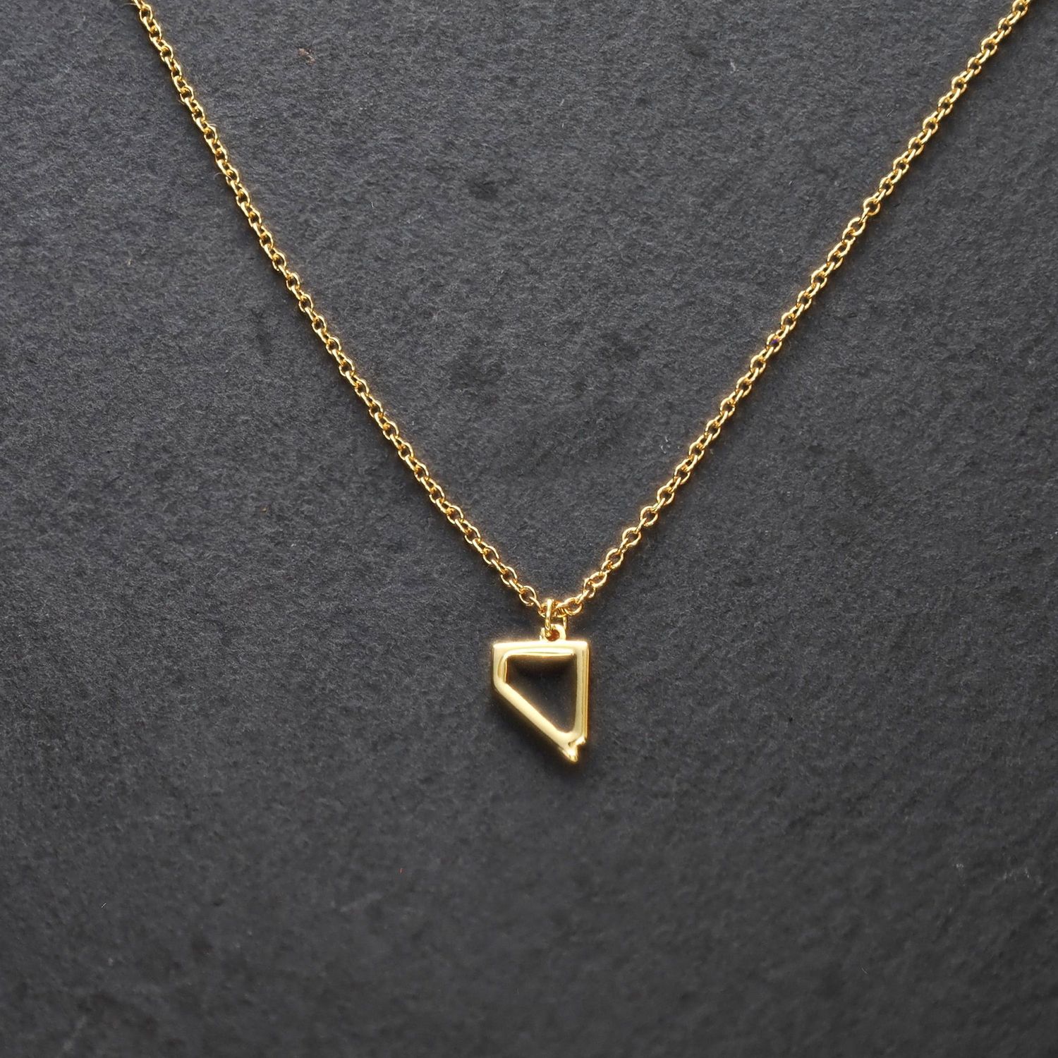 State of Nevada Gold Outline Necklace