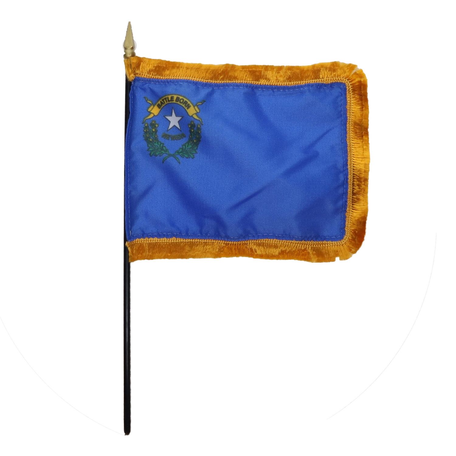 Flag - Nevada, Fringed - 4&quot; x 6&quot;