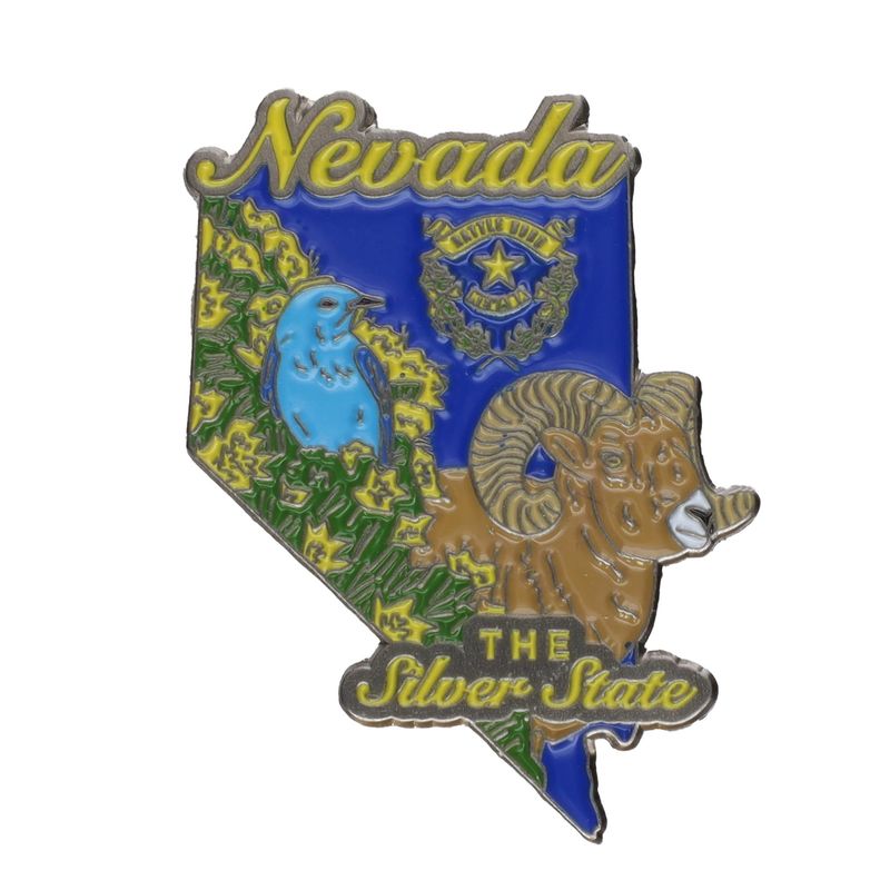 NV State Symbols Lapel Pin