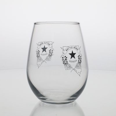 Battle Born Stemless Wine Glass - 12 oz
