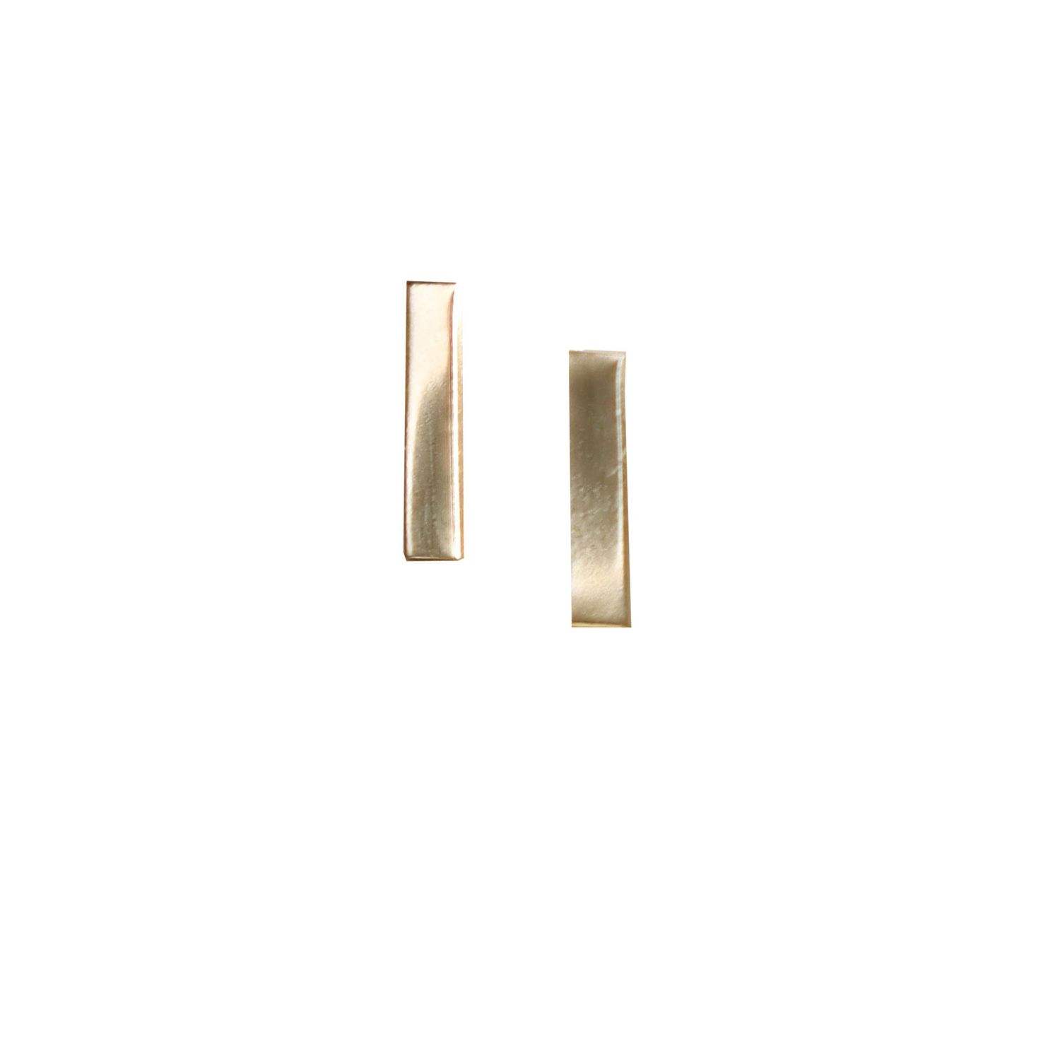 Gold Bar Stud Earrings