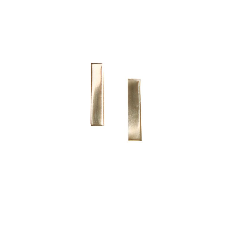 Gold Bar Stud Earrings