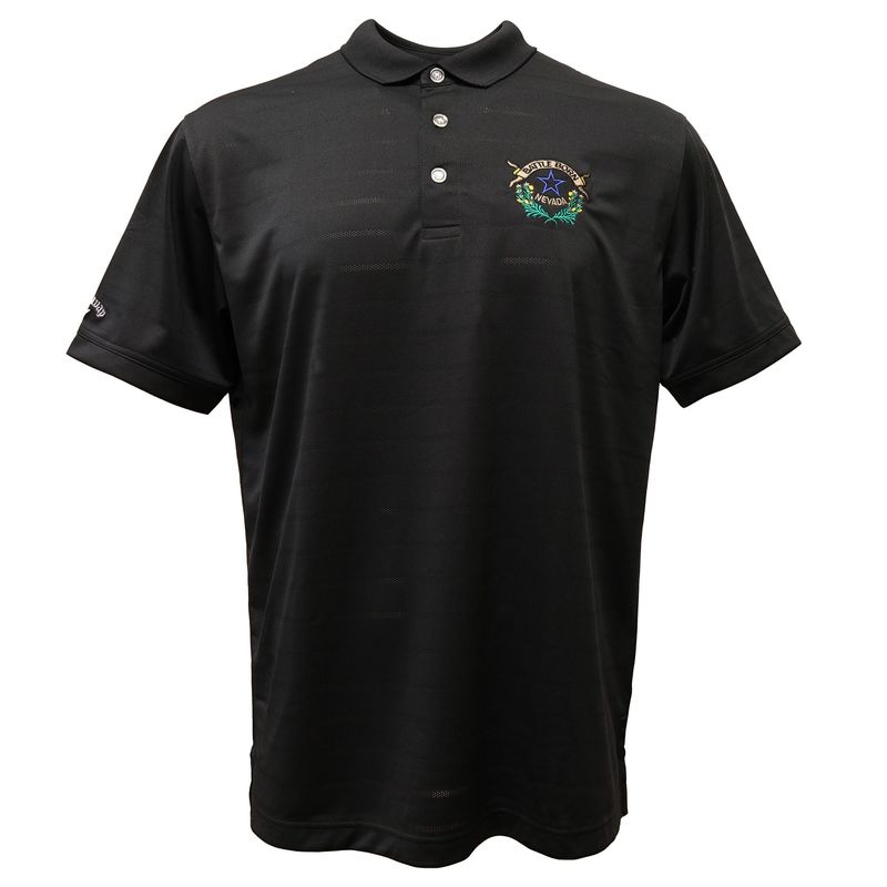 Battle Born Golf Shirt in Black