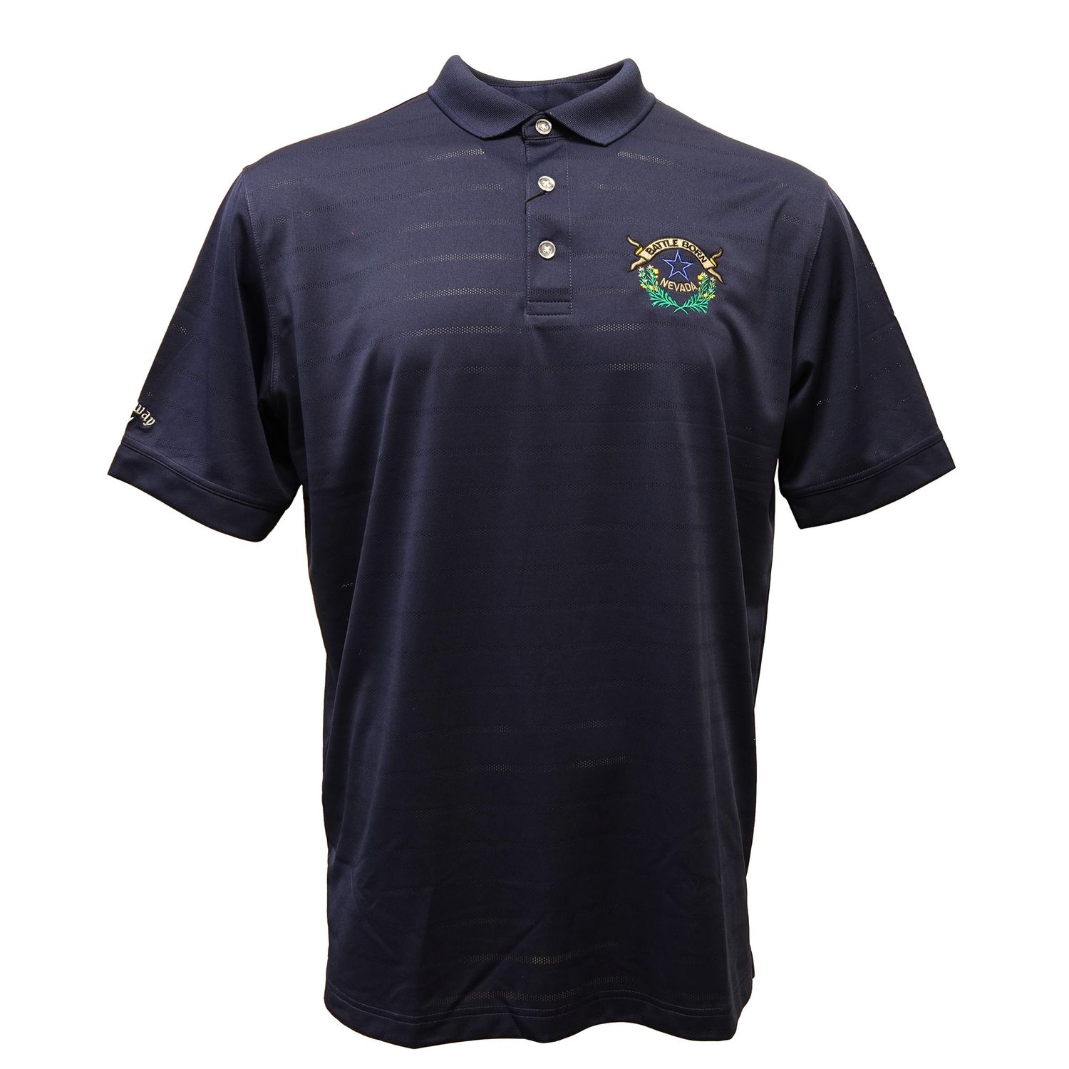 Battle Born Golf Shirt in Navy, Size: Small