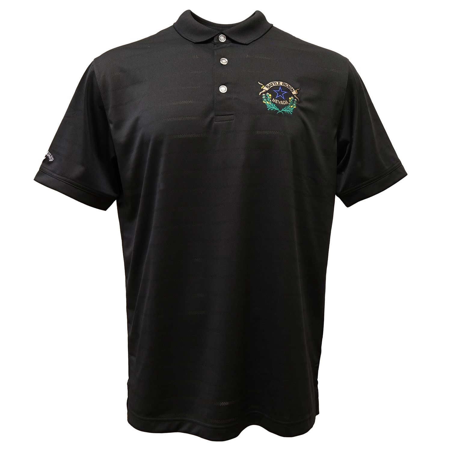 Battle Born Golf Shirt in Black, Size: Small