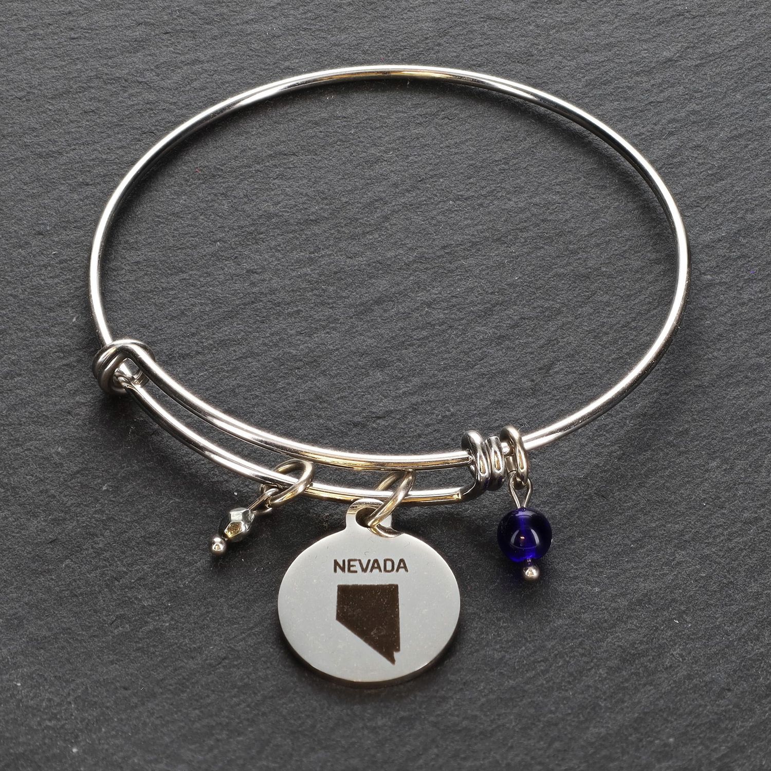 Nevada Round Charm Bracelet