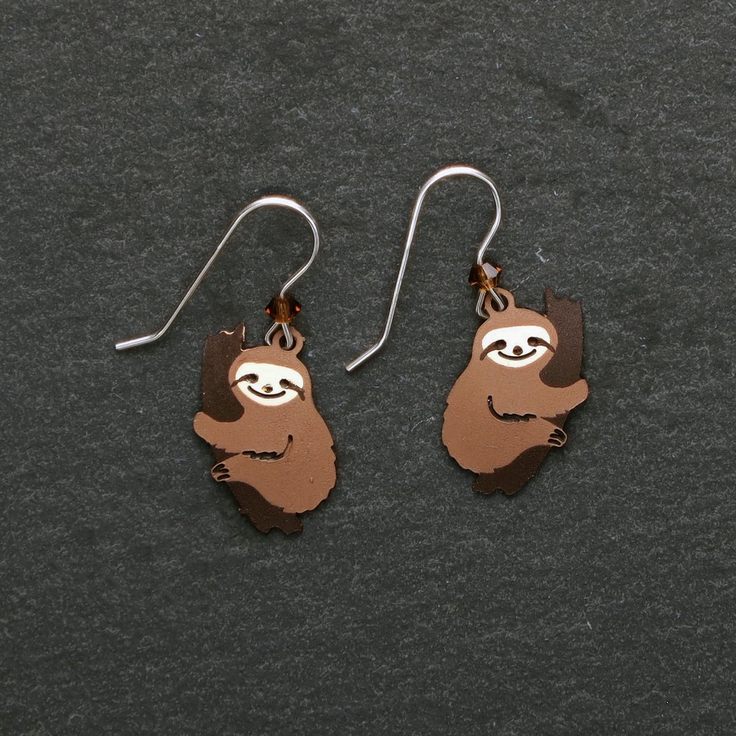 Sloth with Branch Earring