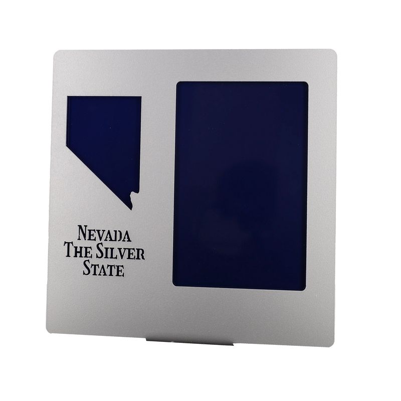 Nevada Silver State Picture Frame w/ Blue Acrylic Accent