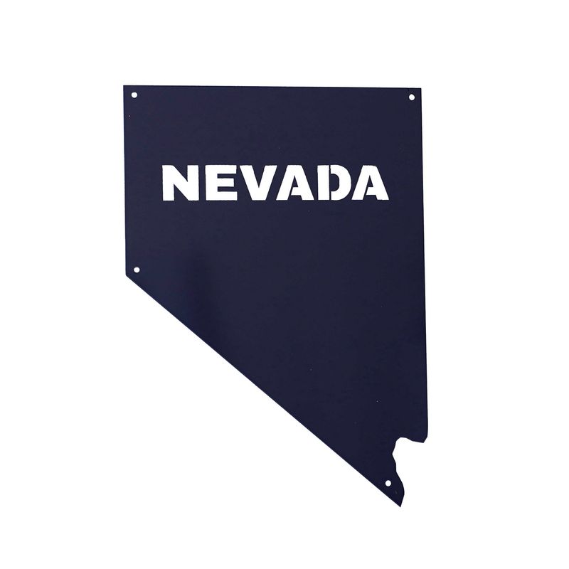 Nevada Block Metal Wall Decor