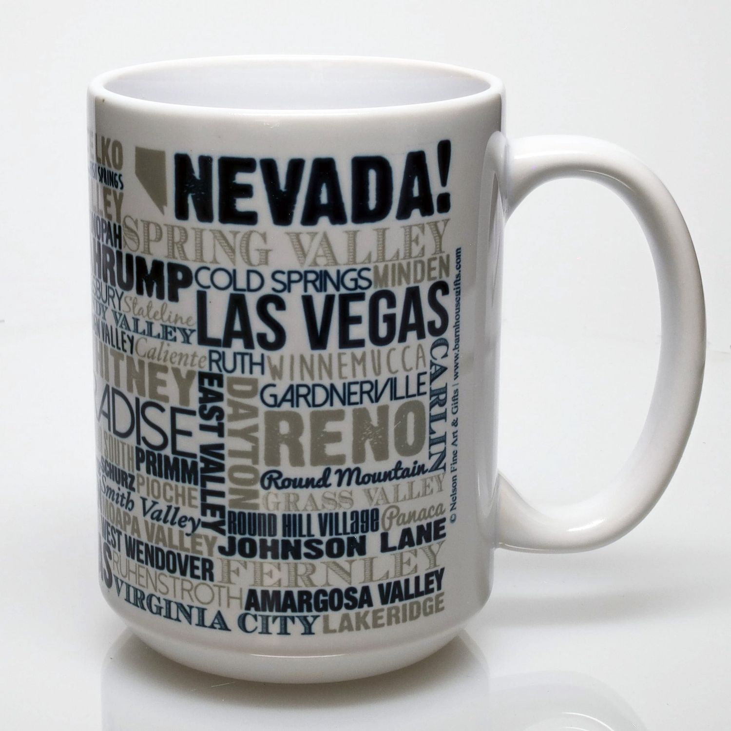 Cities of Nevada State Mug