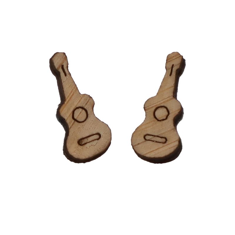 Guitar Bamboo Earrings