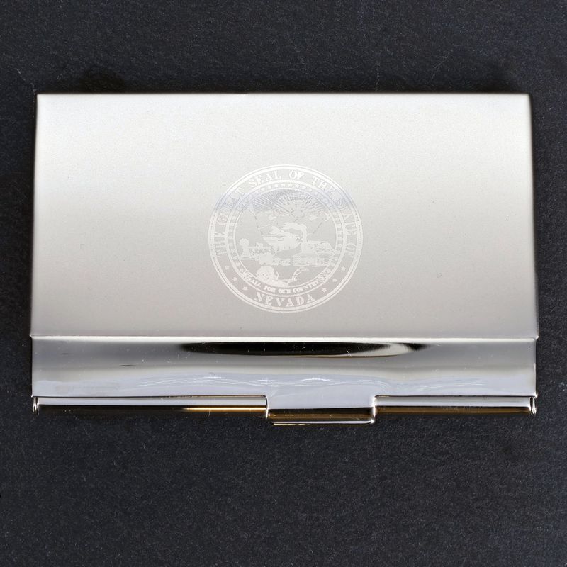 Satin Finish Curved Card Holder