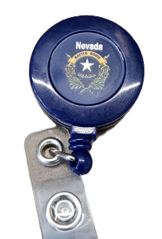 Retractable Badge Reel with Battle Born Logo