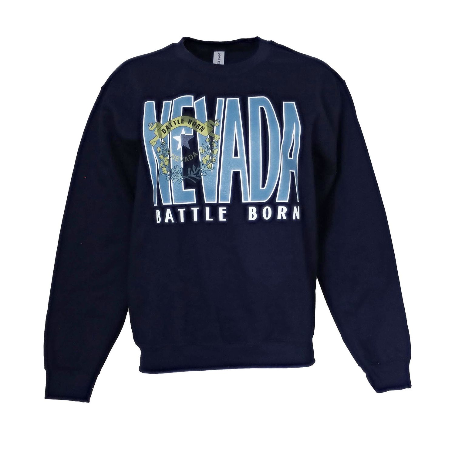 NV Flag Center Icon Crew - Navy