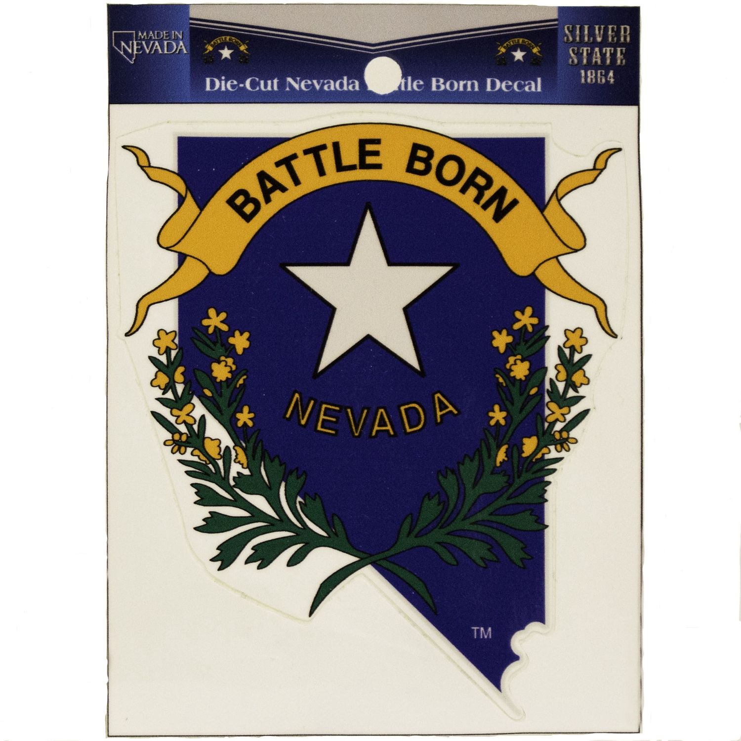 Nevada Battle Born Decal - 4&quot;