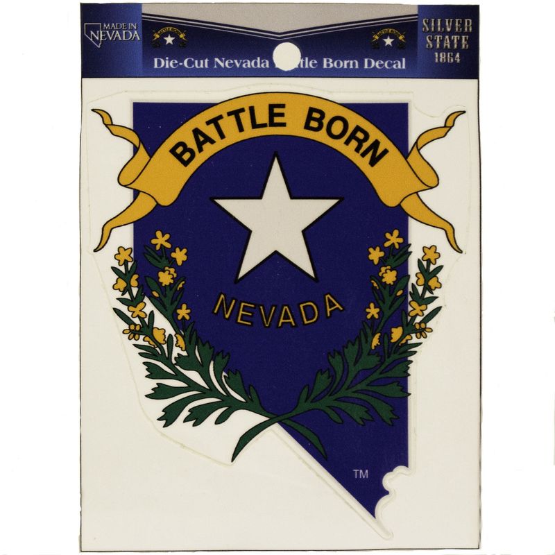 Nevada Battle Born Decal - 4&quot;