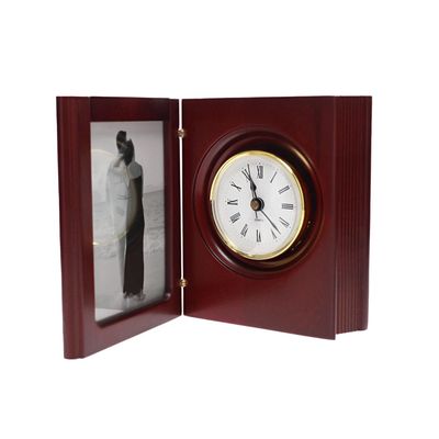 Rosewood Book, Clock &amp; Frame w/ Gold Nevada Seal