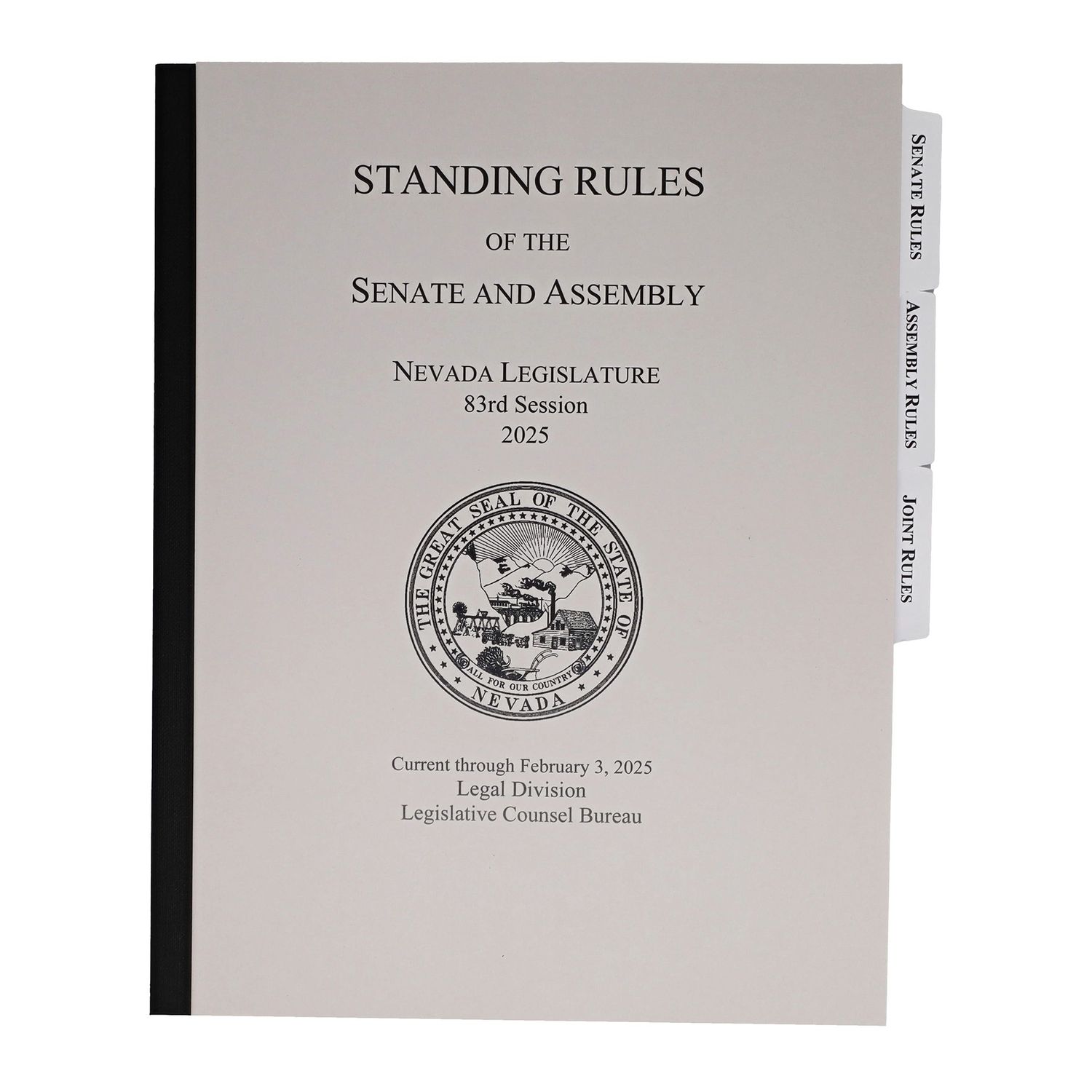 Standing Rules of the Senate and Assembly