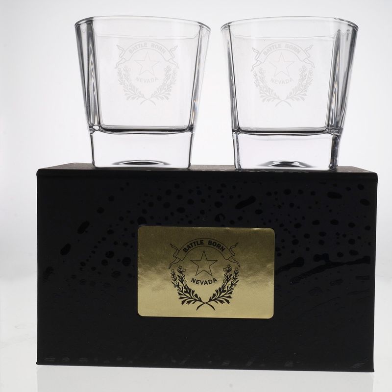 Whiskey Glass Box Set w/ Branded Box