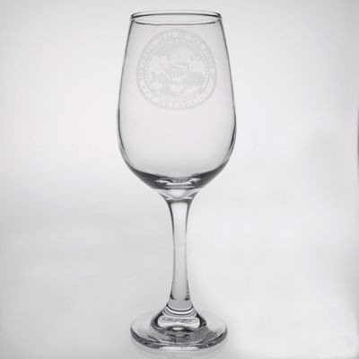 State Seal Wine Glass