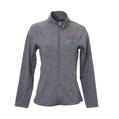 Eco Knit Womens Full Zip Jacket Black Heather