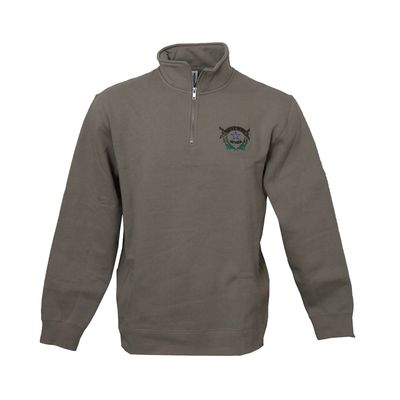 Battle Born Quarter Zip Pull Over - Cement