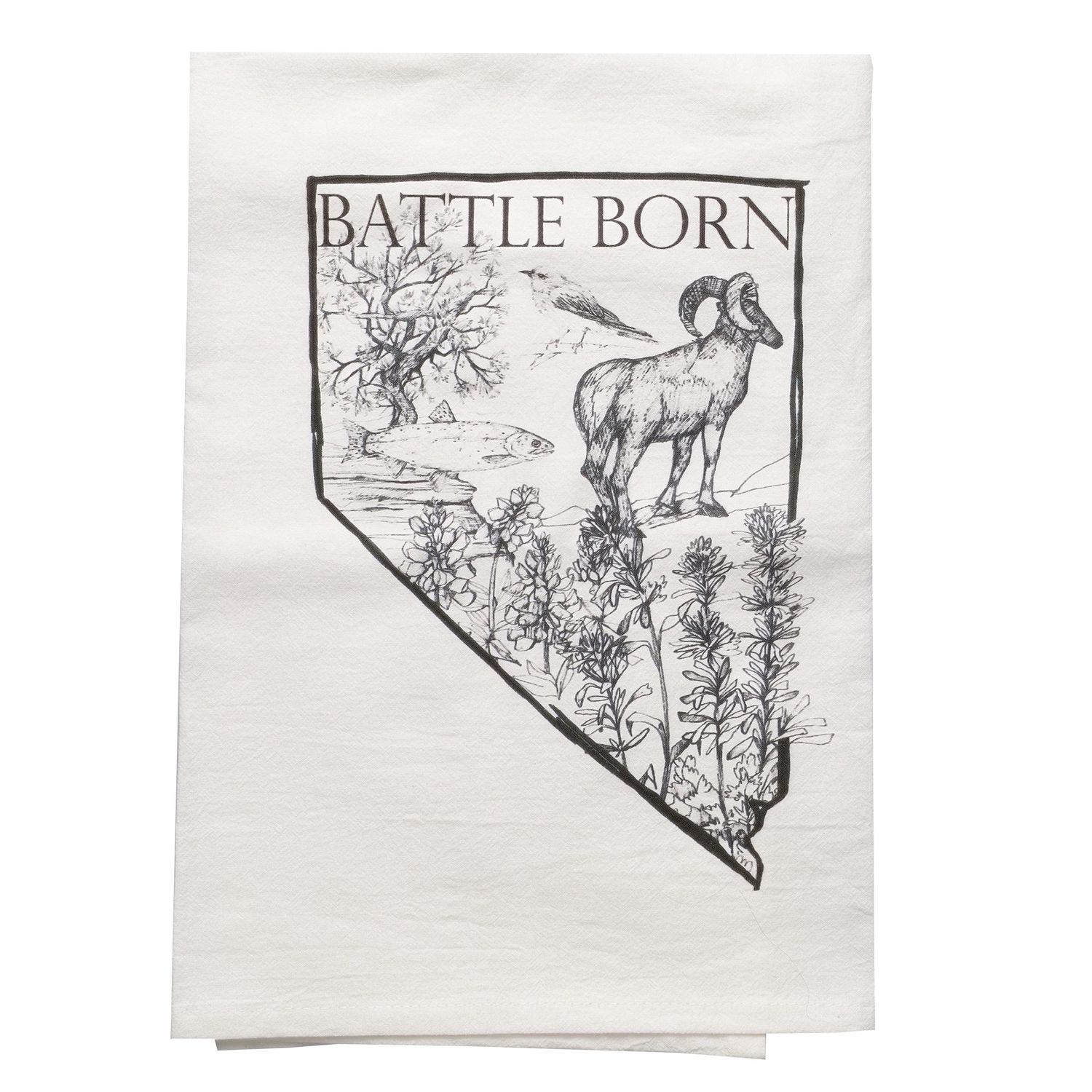 Nevada Symbols Flour Sack Towel