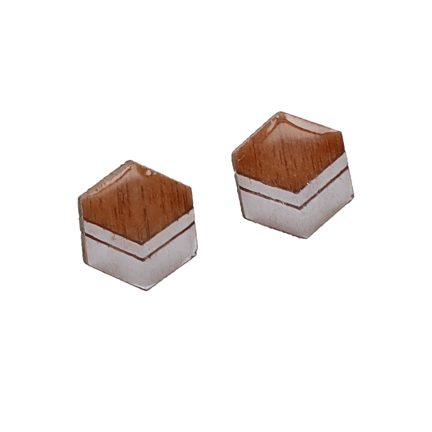 Hexagon Stud Earring