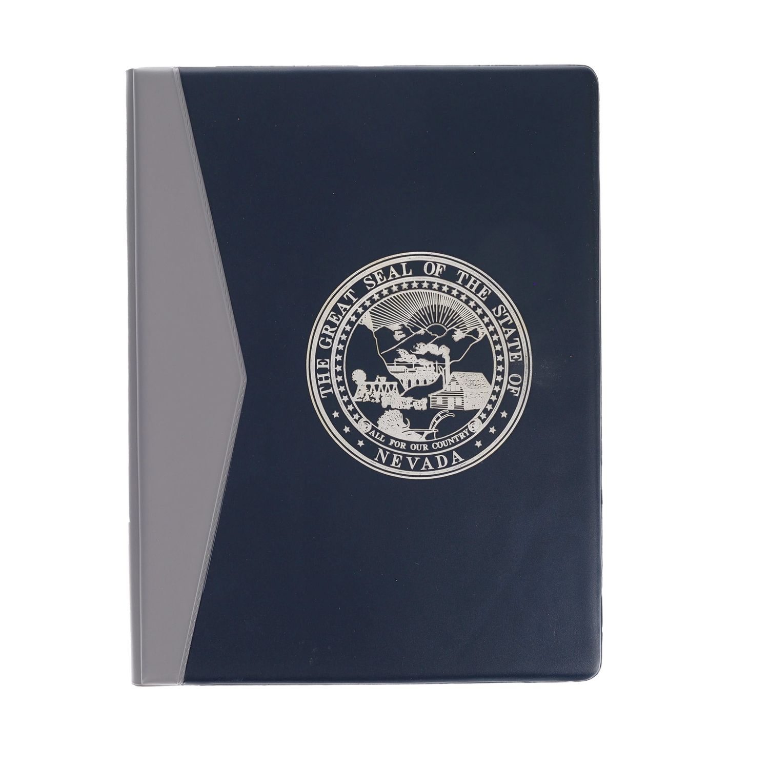 State Seal Letter Pad Folder - Navy