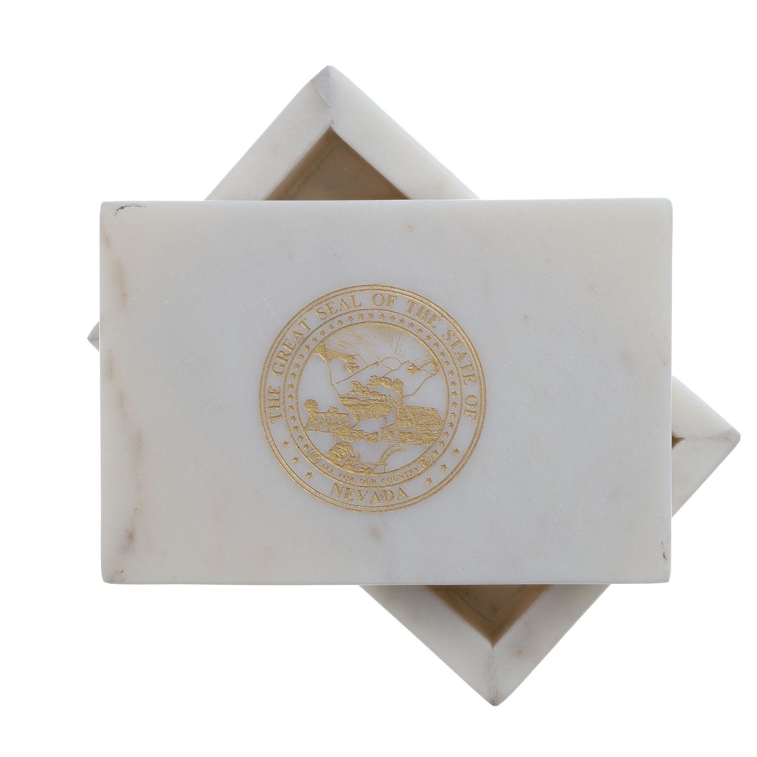 Marble Box w/ Gold State Seal