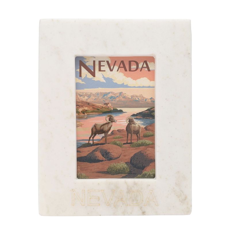 Marble Picture Frame w/ Gold "Nevada"