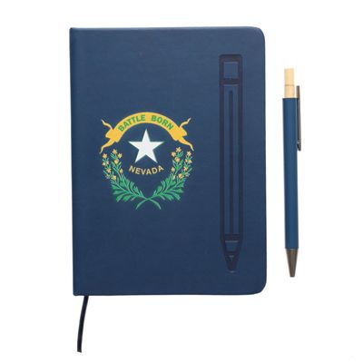 Magnetic Journal w/ Pen - NAVY