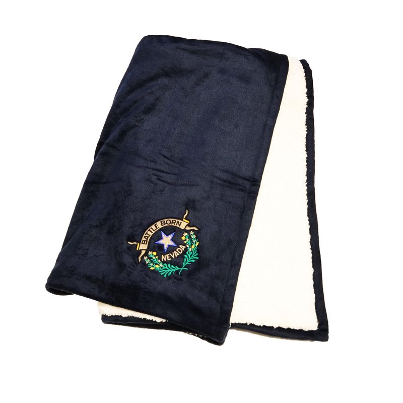 Mountain Lodge Battle Born Blanket - Navy