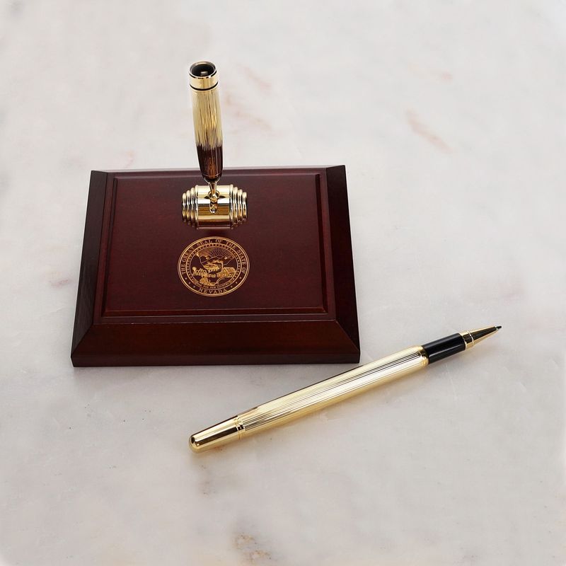 Executive Pen Stand w/ State Seal
