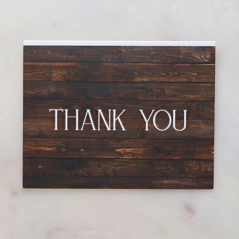 Rustic Thank You Cards (Set of 8)