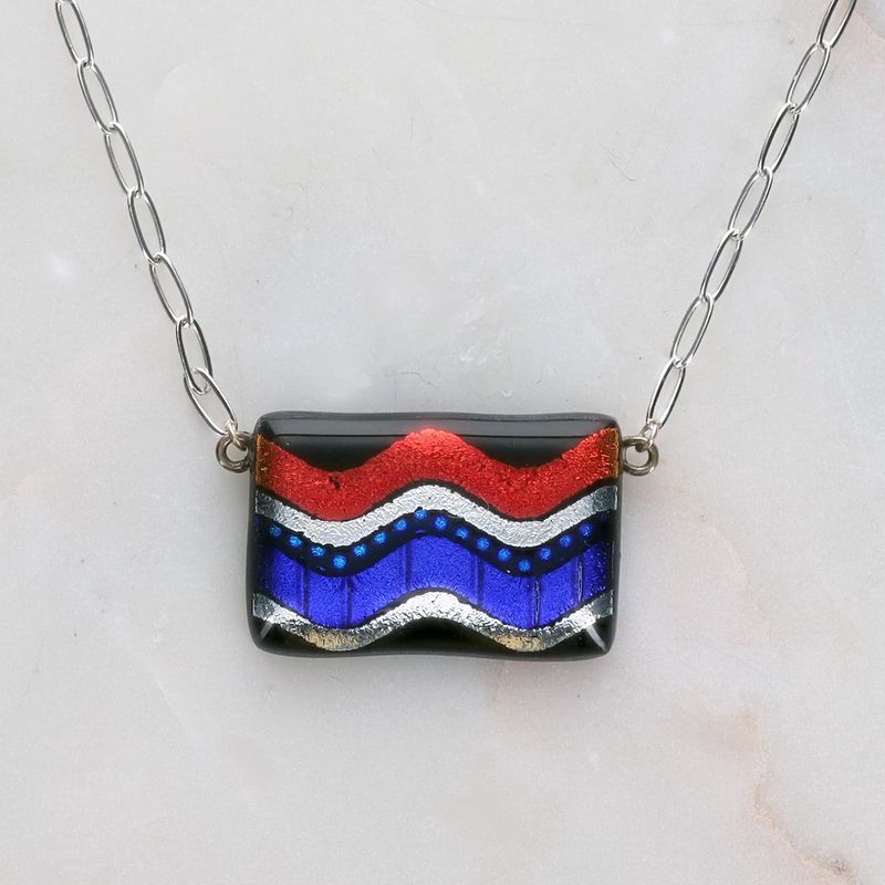 Glass Pendant w/ Chain